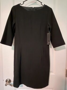 Mossimo Supply Co. Black Midi Shift Dress